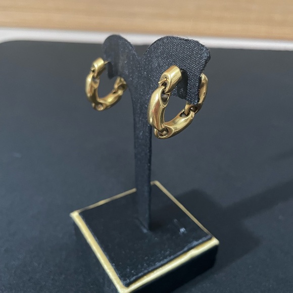 Balenciaga gold chain earrings - Picture 1 of 4